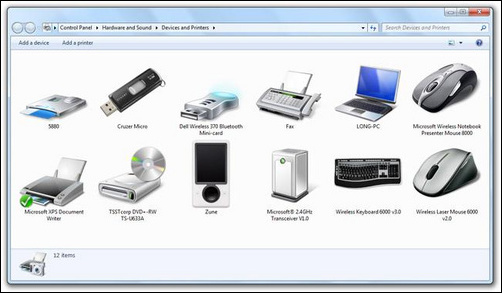 Windows 7設(shè)備高清多圖標